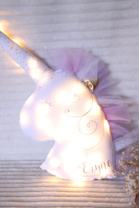 Veilleuse Licorne sur mesure