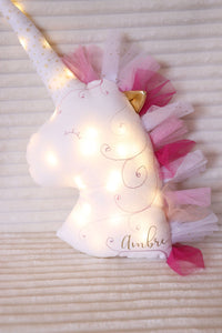 Veilleuse Licorne sur mesure